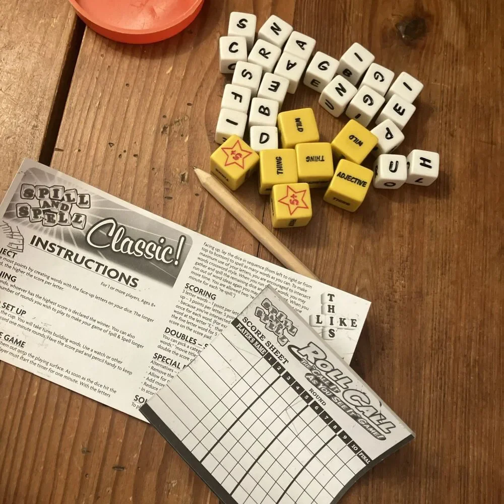 Spill And Spell Roll Call 2015 Dice Letter Game Complete